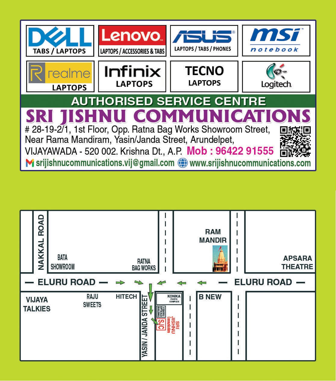 MSI Service Center in Vijayawada Andhra Pradesh Authorized MSI Laptop repair center near me Sri Jishnu Communications 2 MSI